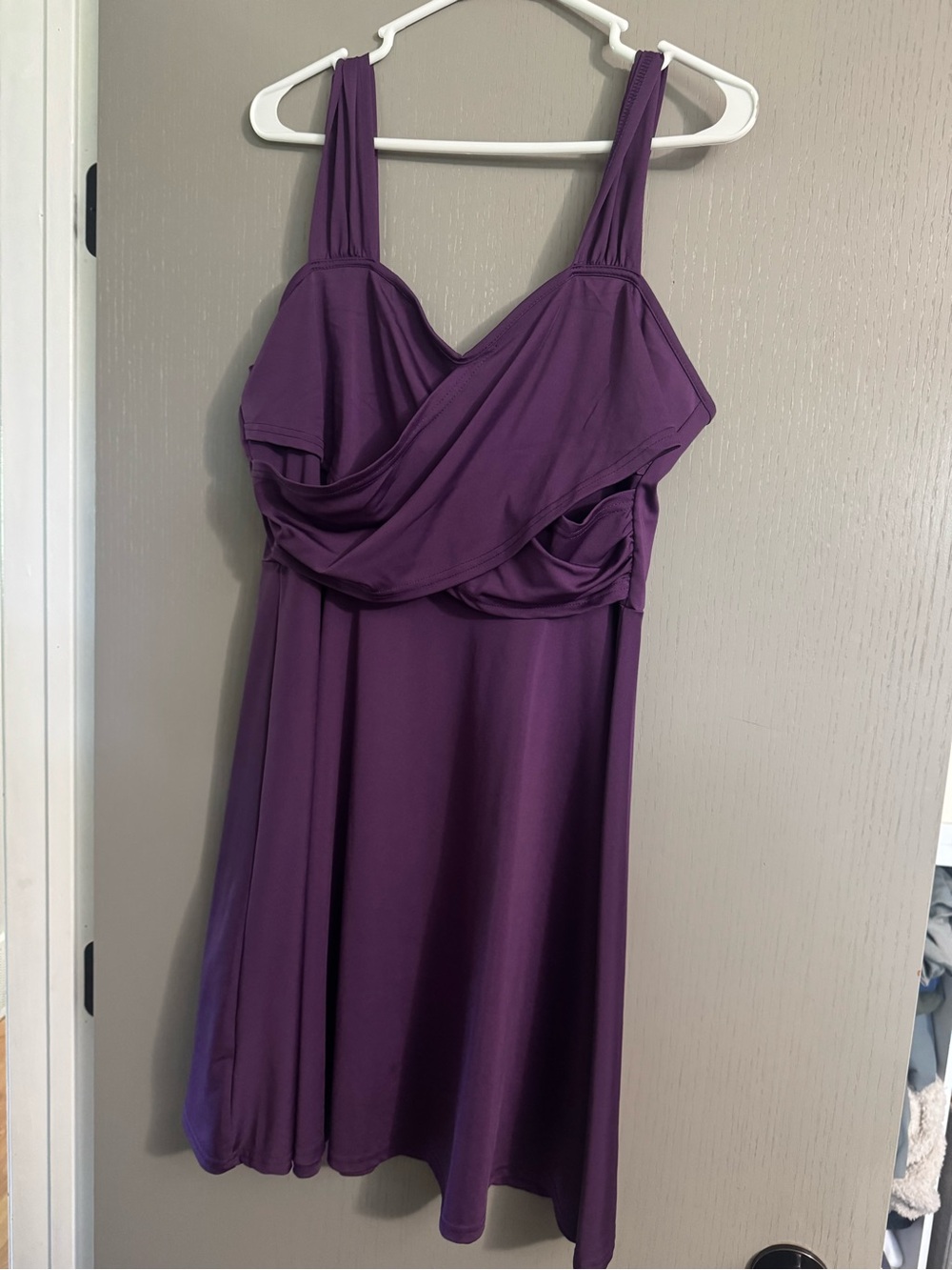 Purple Women’s Wrap-Style Dress